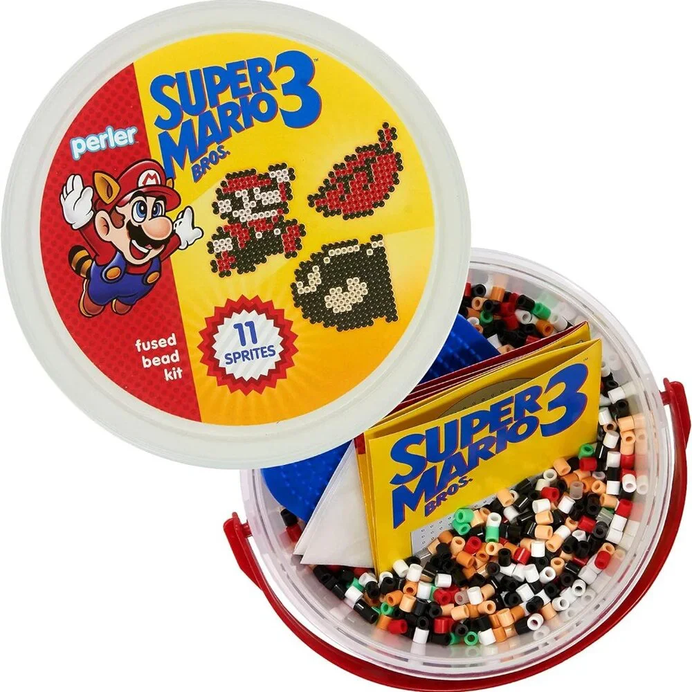 NEW Perler Fuse Craft Beads Bucket Activity Kit 5000 Bead Super Mario Brothers